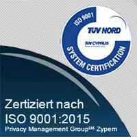 Zertiziert nach ISO 9001:2015
